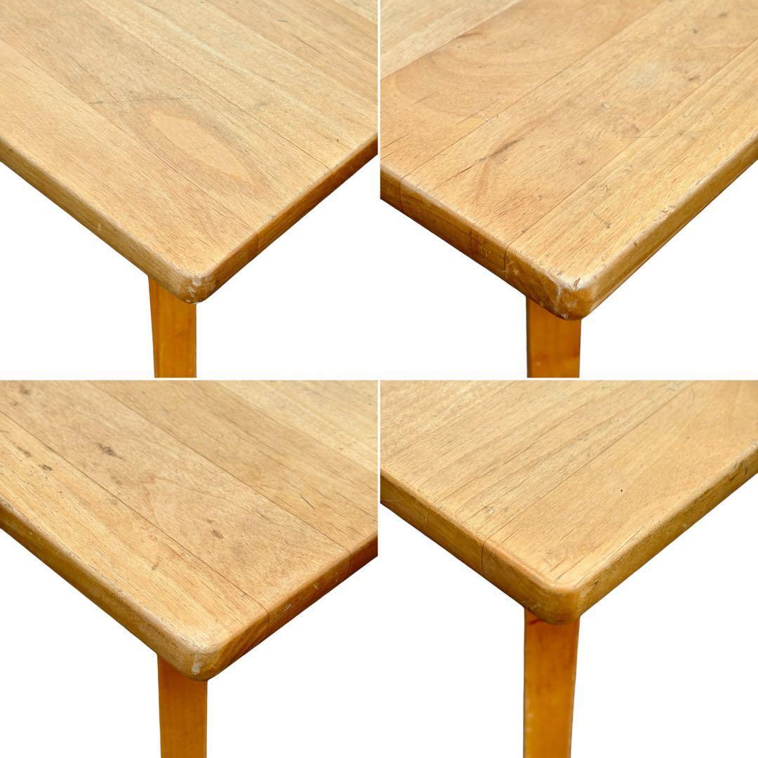 モモナチュラル VIBO アルダー材 天然木 北欧風 ダイニングテーブル