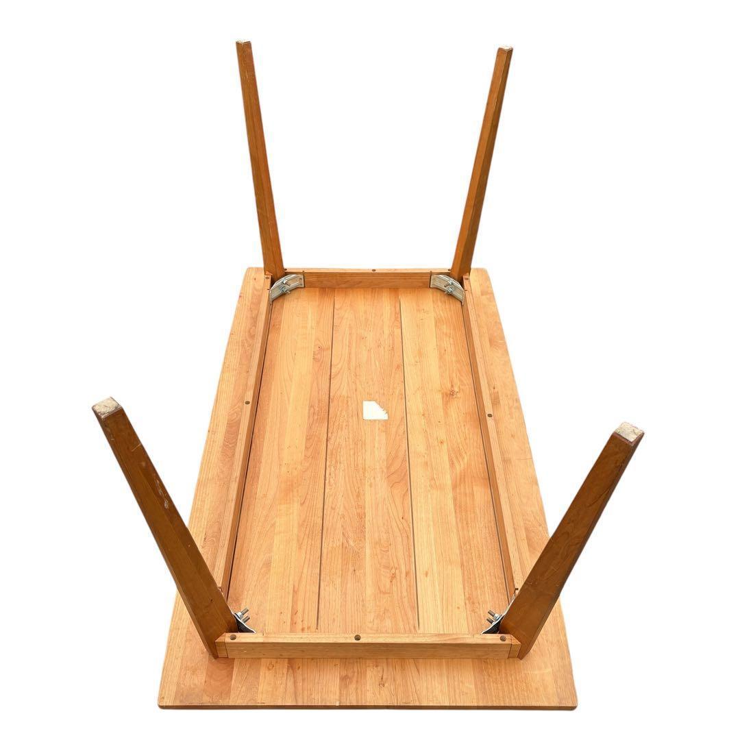 モモナチュラル VIBO アルダー材 天然木 北欧風 ダイニングテーブル