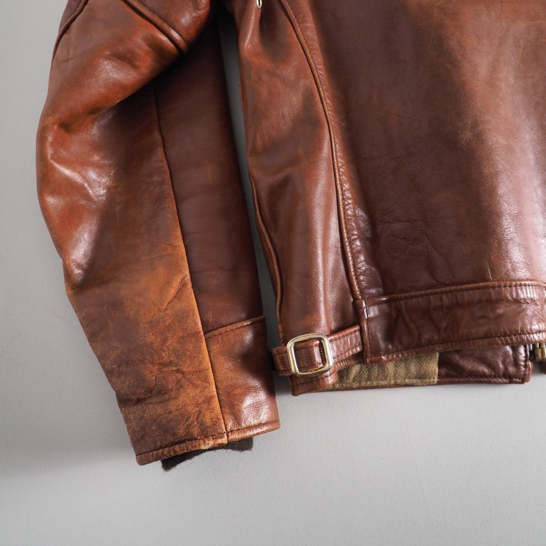 Schott　ショット　サイズ36　USA製　レザージャケット　ブラウン　美品