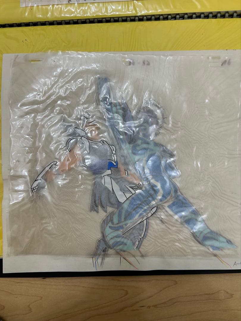 聖闘士星矢　アニメ　セル画　キグナス氷河　80年代