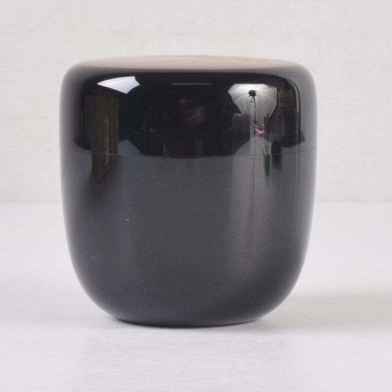 茶道具　山中塗　中村宗悦作　月に雁蒔絵　中棗　共箱　V　8376