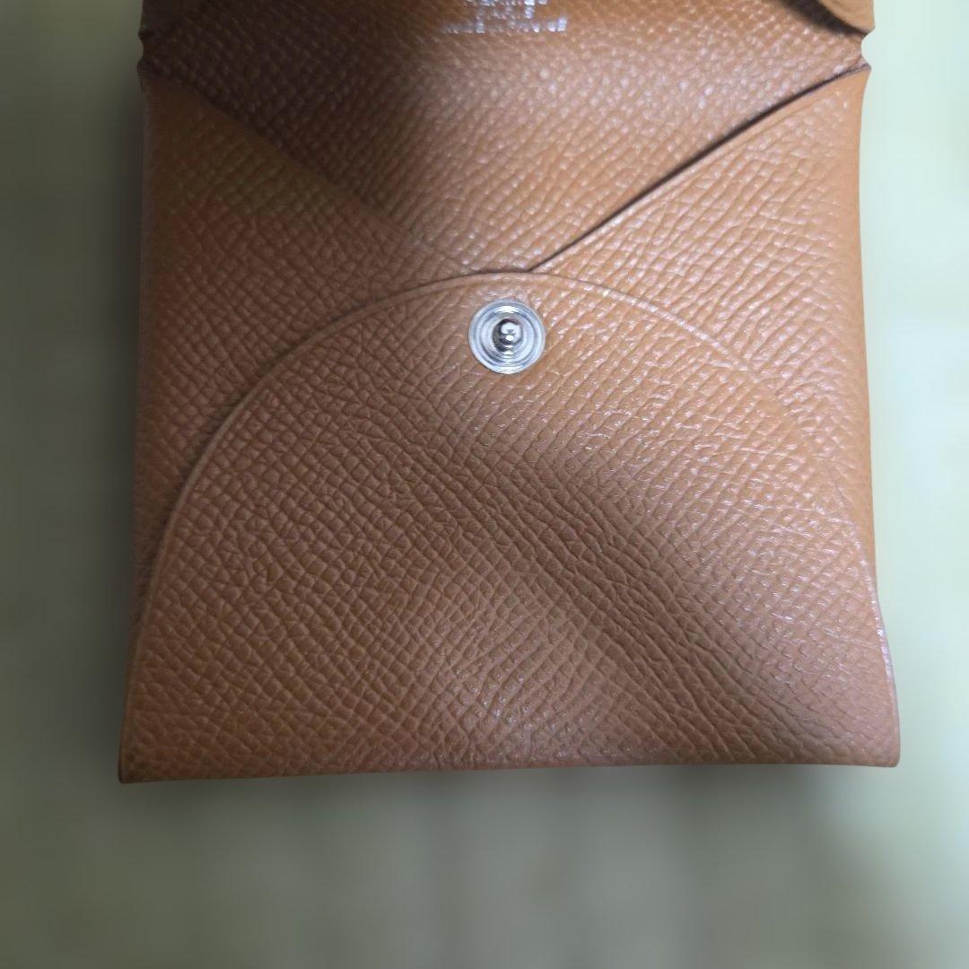 未使用近 HERMES バスティア エプソン ゴールド X刻印 ケース