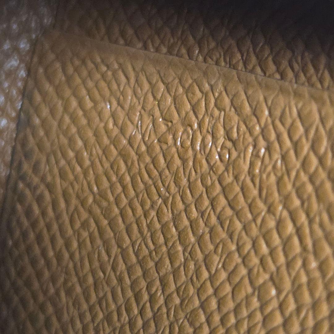 未使用近 HERMES バスティア エプソン ゴールド X刻印 ケース