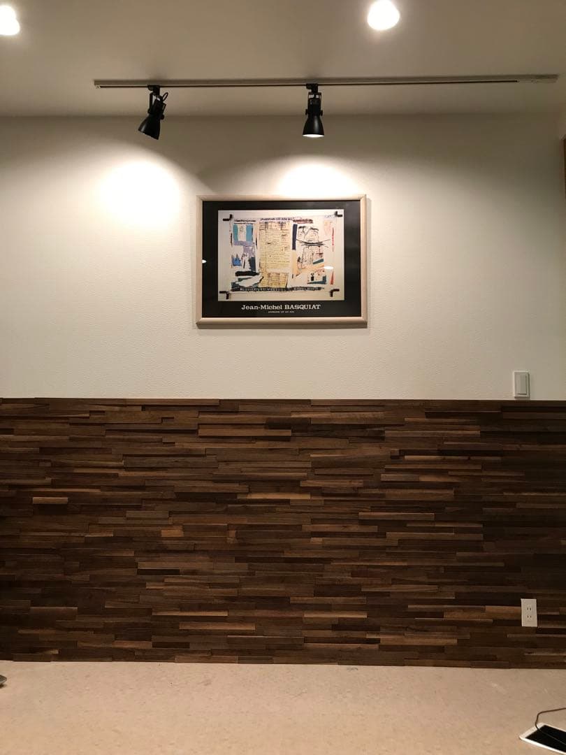 ウォールナット　ウッドタイル　2㎡分　オイル付き