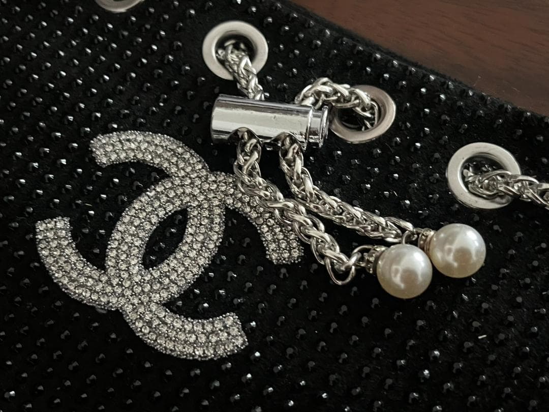 ◆CHANELシャネル チェーンバッグ 巾着 ストーン ココマーク ノベルティ