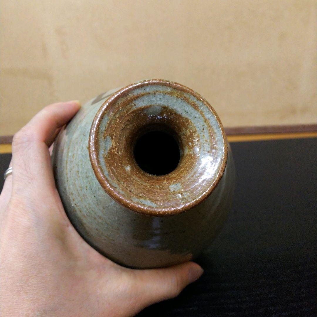 （122）✿特価★有田焼★大四郎作★古伊万里手 松絵花入★破魔オマケ付き★