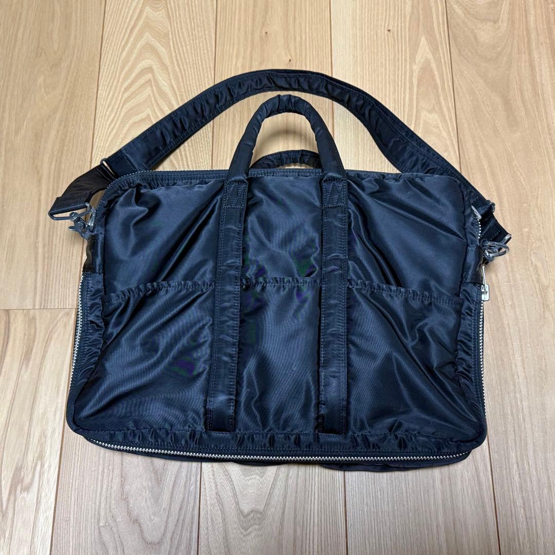 【希少】PORTER TANKER ブリーフケース 2way黒 2層 マチ拡張