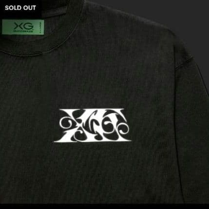 完売品　XG　ロング Tシャツ　ロンT　XLサイズ　グッズ　スリーブ