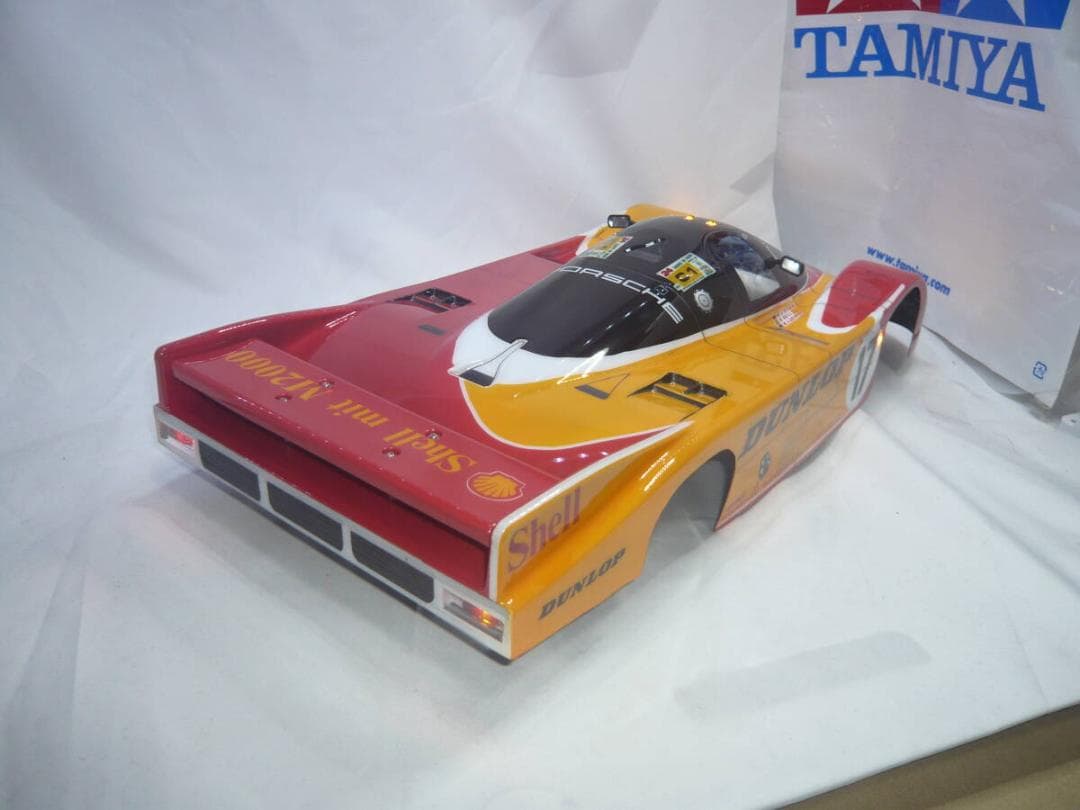 【送料込】タミヤ1/10RCポルシェ956ボディのみ個人塗装済み電飾付きCカー