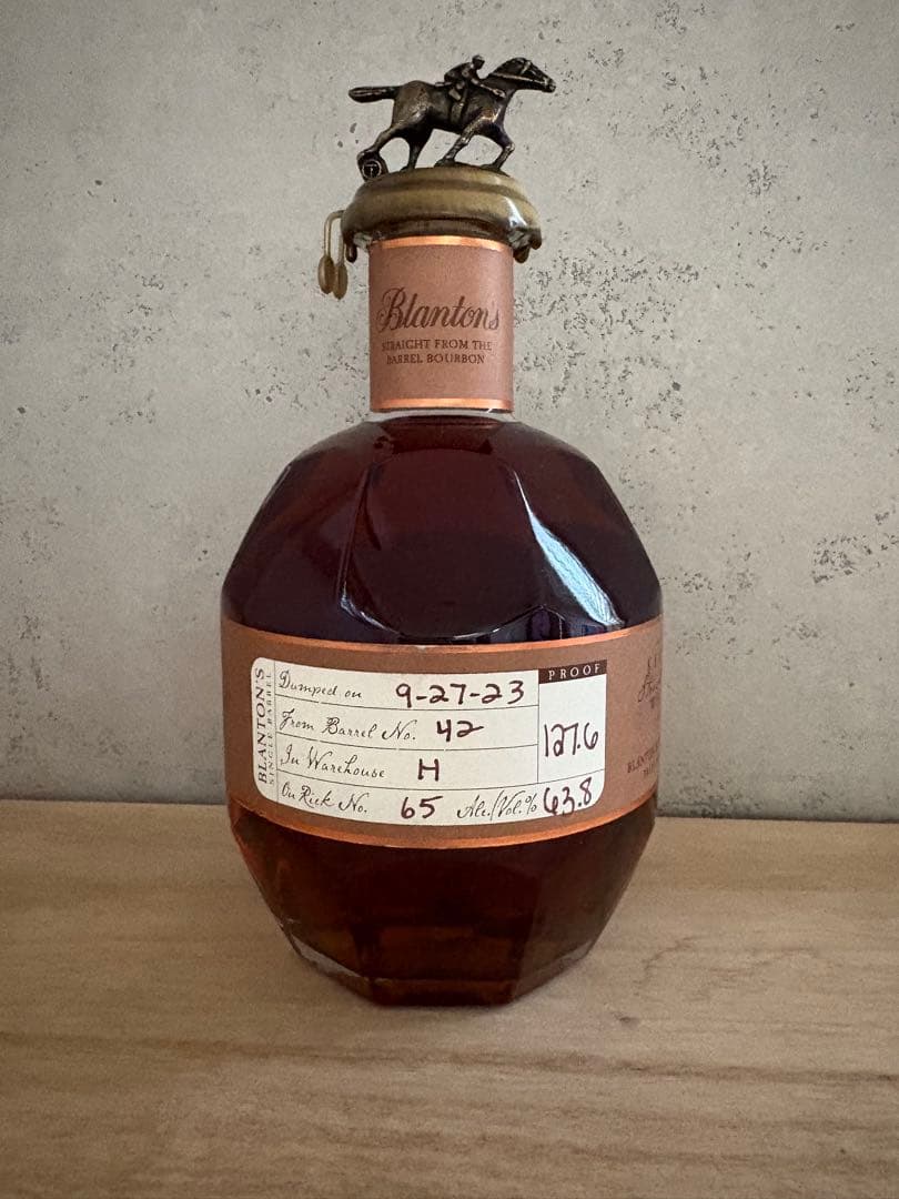 Blanton's バレル番号42 2023年9月27日リリース　新品未開封