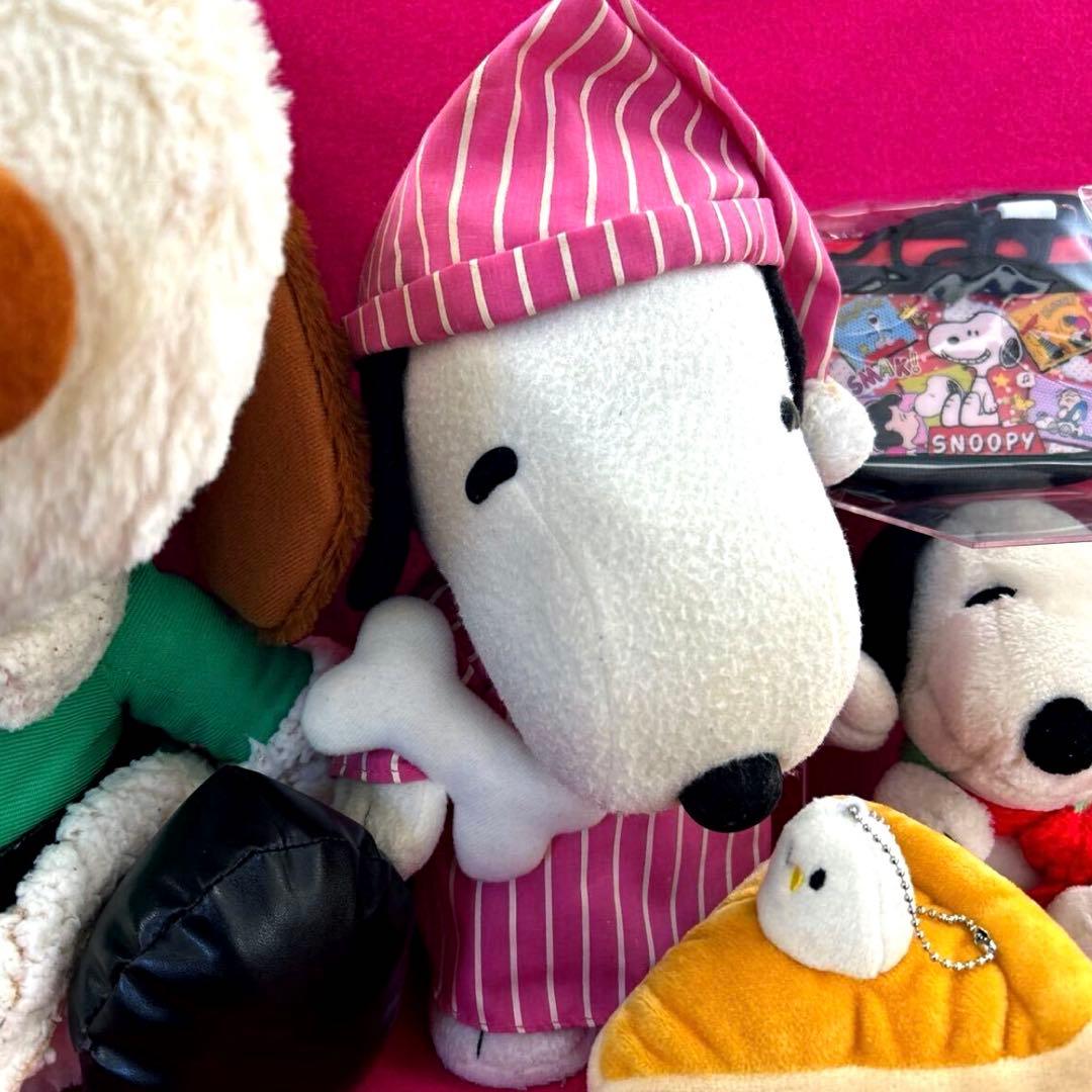 スヌーピー ぬいぐるみ 大きめ　財布　ぬいぐるみ飾り　5点セット H⑧