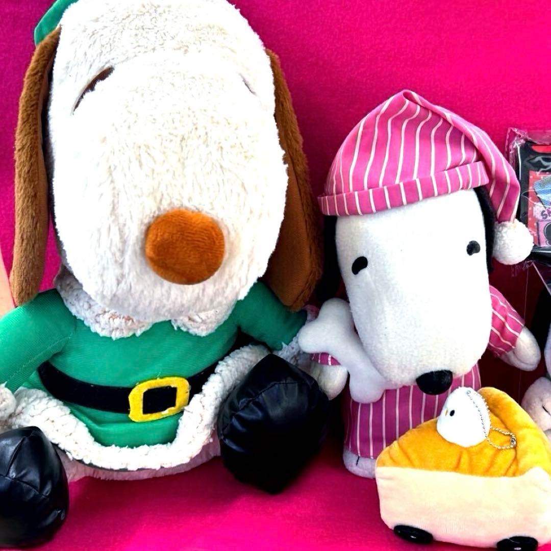 スヌーピー ぬいぐるみ 大きめ　財布　ぬいぐるみ飾り　5点セット H⑧