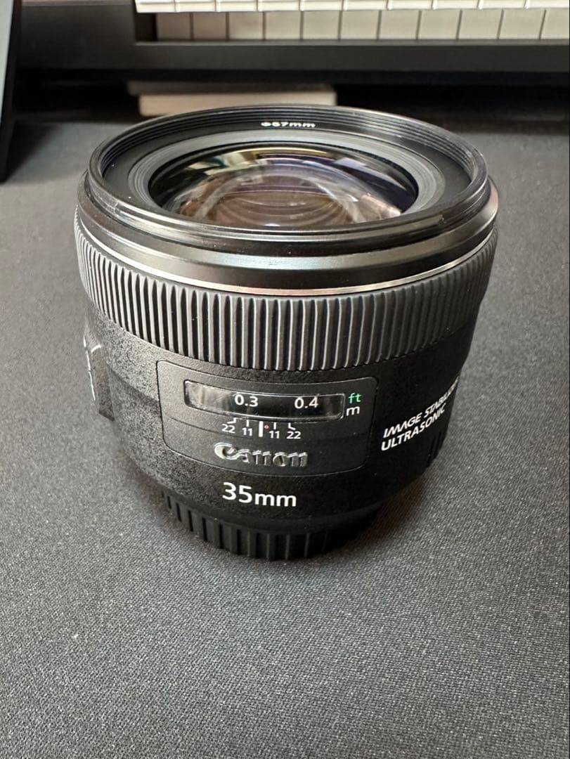 最終値下げ Canon EF35mm F2 IS USM 純正フード・箱付き