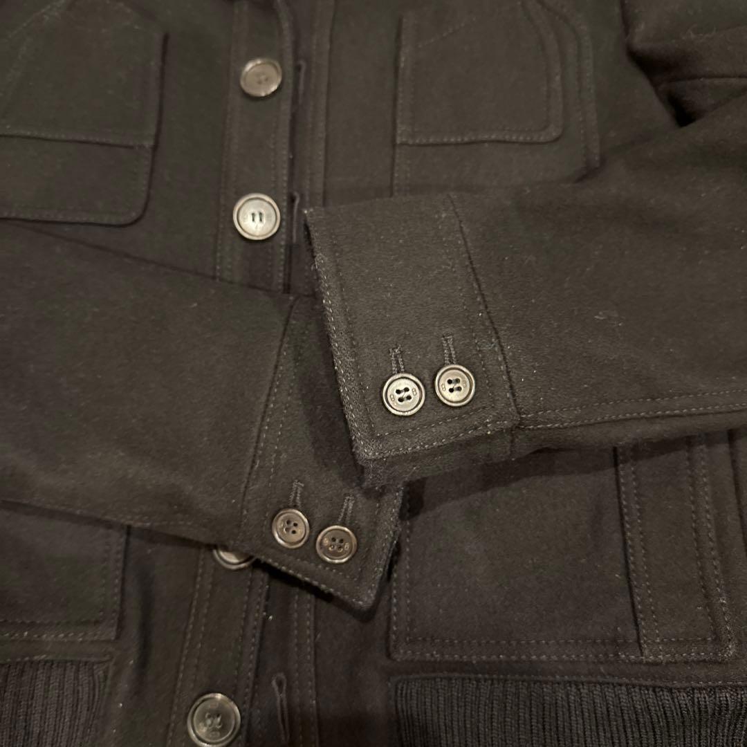 【超美品】DiorHOMME ディオールオムウールジャケット ブラックM