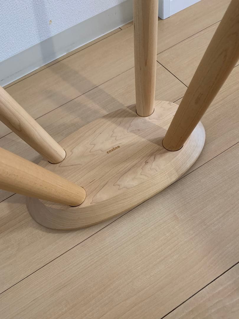 旭川家具　MUKU工房　コサイン　エントランススツール　メープル材