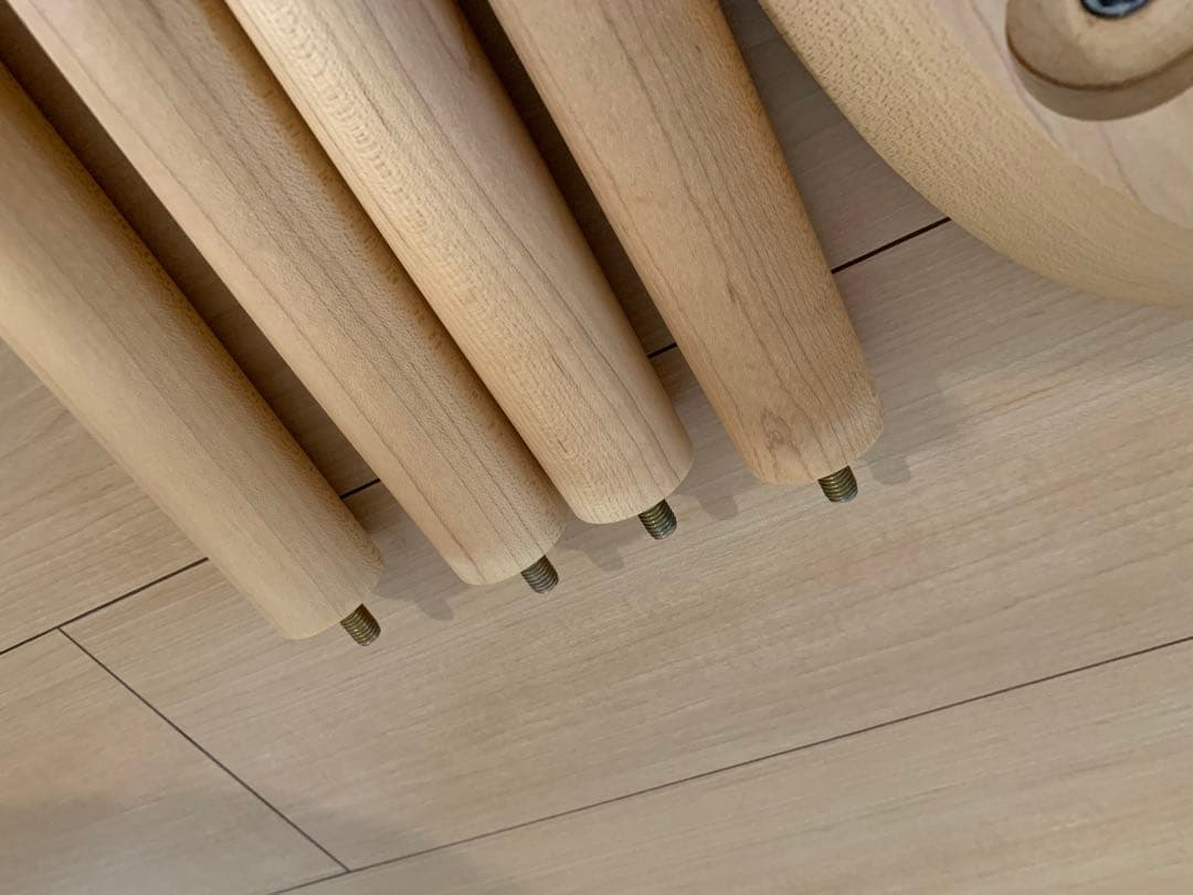 旭川家具　MUKU工房　コサイン　エントランススツール　メープル材