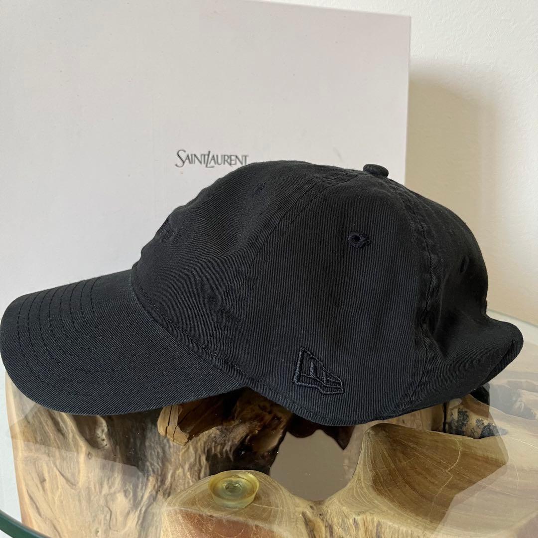 【サンローラン×ニューエラ】9FORTY コラボ キャップ 帽子 黒 ブラック