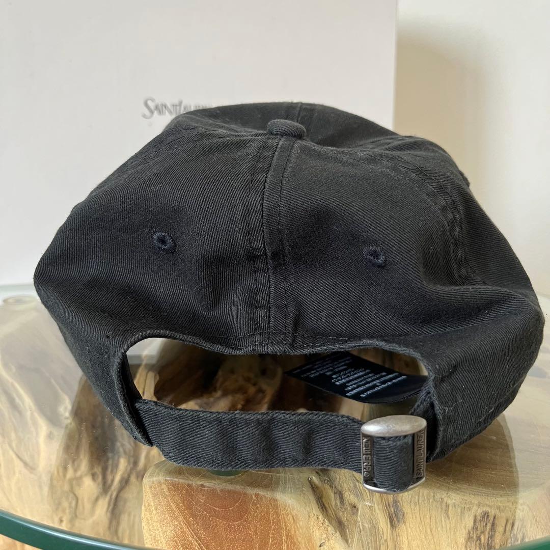 【サンローラン×ニューエラ】9FORTY コラボ キャップ 帽子 黒 ブラック