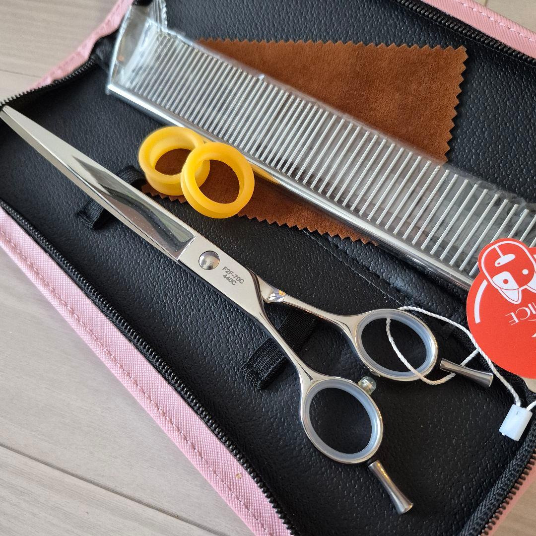 新品★7インチ フェニーチェ 左利き用カーブシザー★トリミングシザー