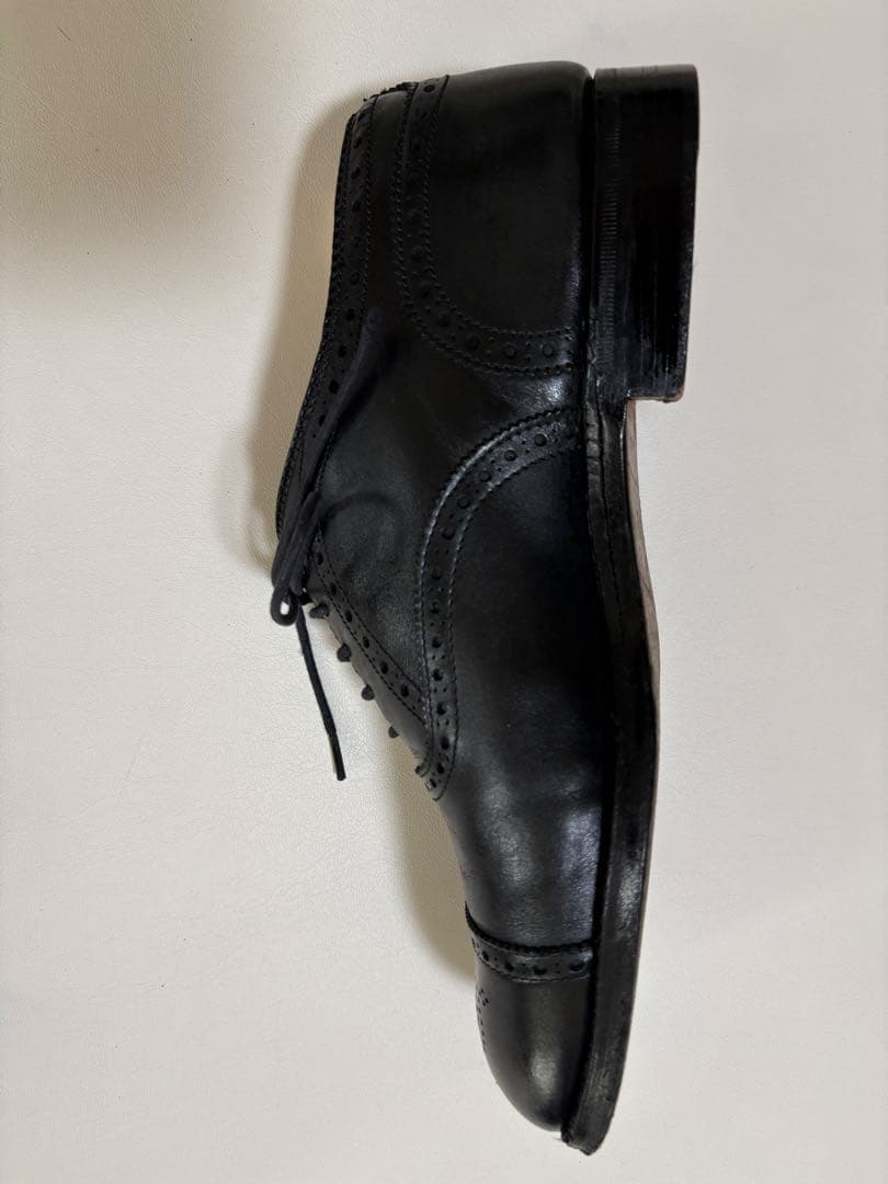 Alden オールデン ブラックカーフ セミブローグ 7.5 ジャンク品