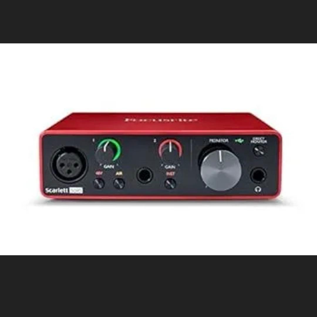 新品☆フォーカスライト オーディオインターフェース スカーレット ソロ 第3世代
