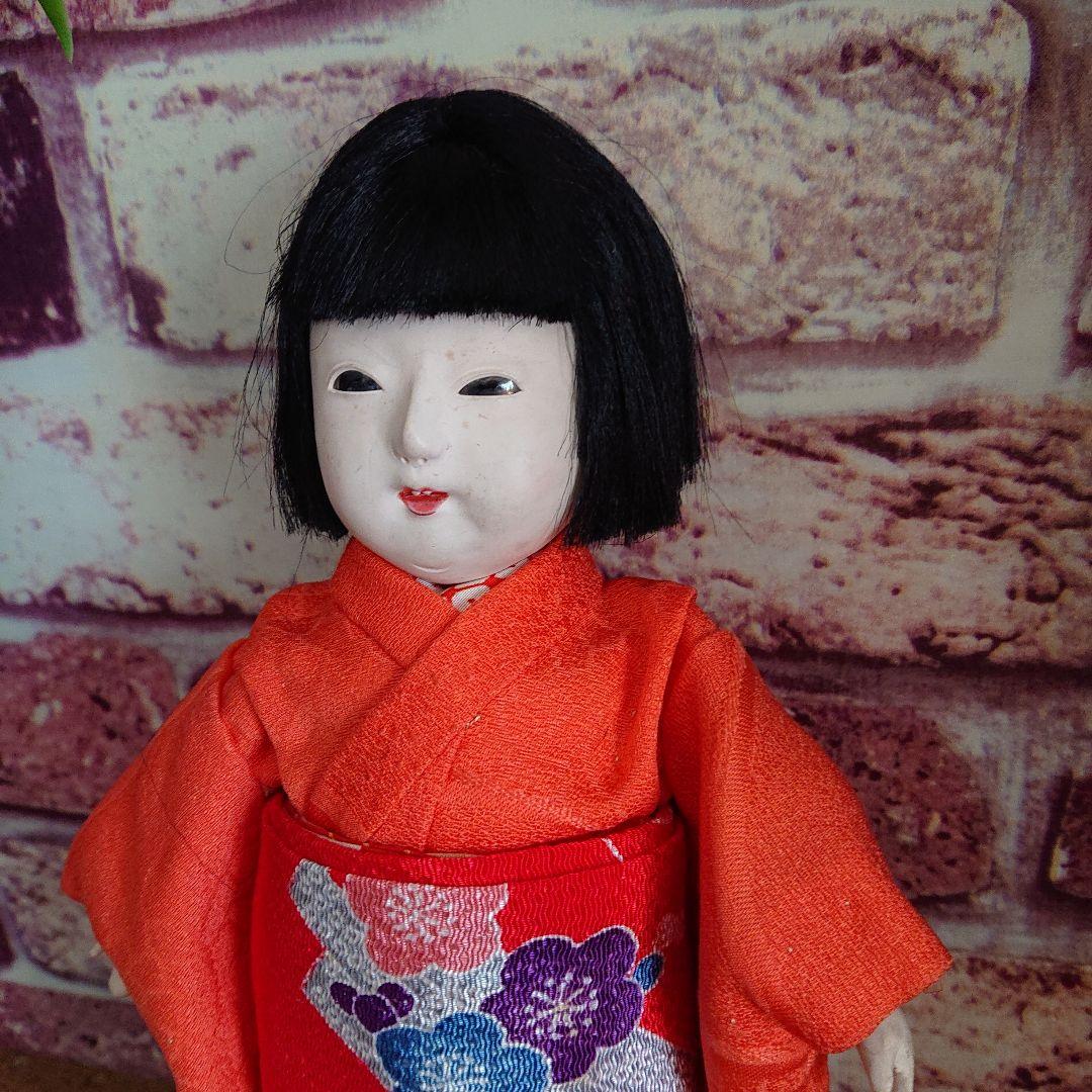 市松人形 日本人形 24㎝ ヴィンテージ品 (たれ目さん)