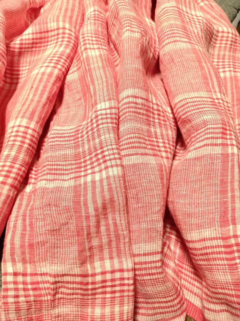 メゾンドソイル　総ゴム　ガウチョパンツ　麻100%