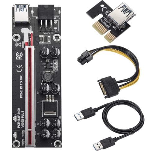 VER009S Plus PCI-E PCI Express 1X~16X 6個