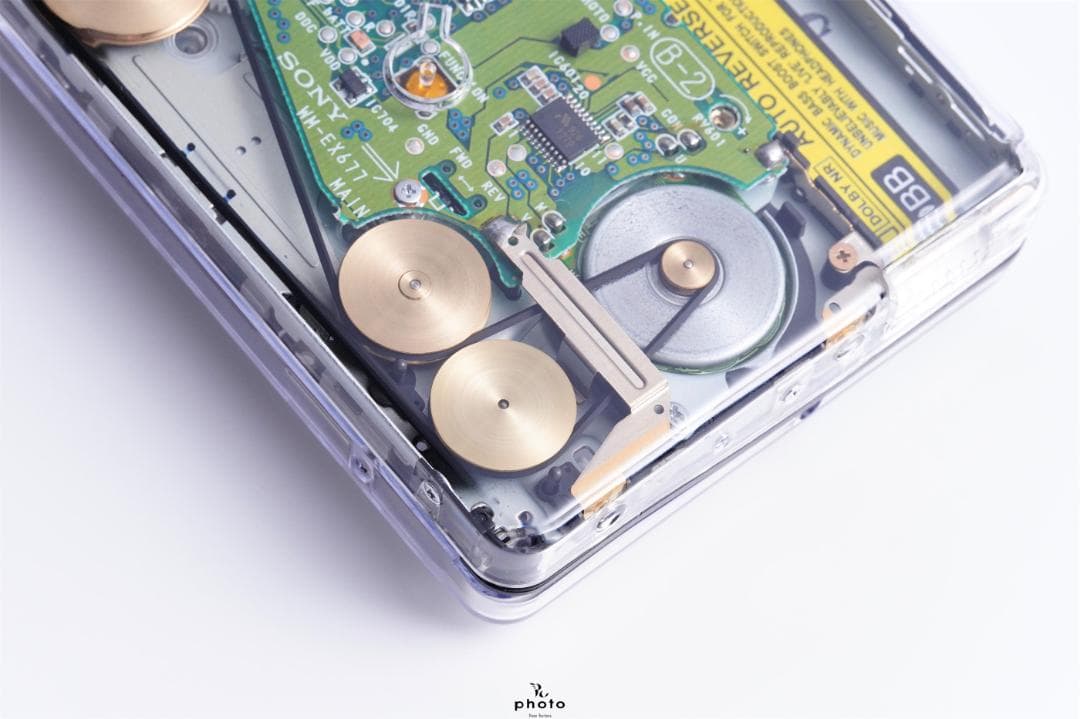 SONY WALKMAN 透明外装 真鍮製フライホイール WM-EX677
