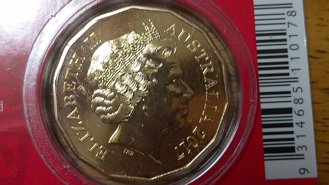 ☆。ブリスターパック入「オーストラリア 鶏図記念・2017」。