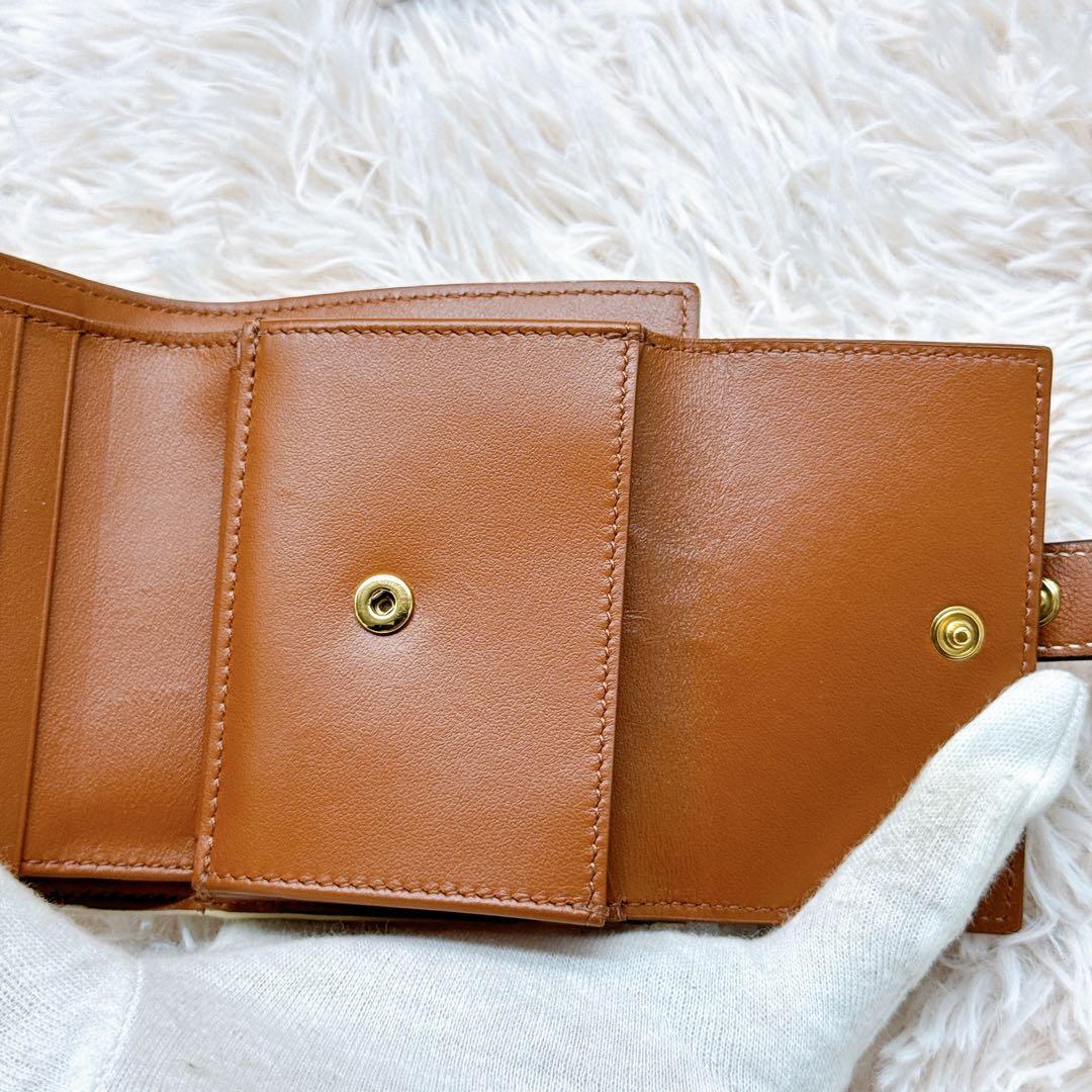 現行✨セリーヌ トリオンフキャンバス 二つ折り ストラップウォレット