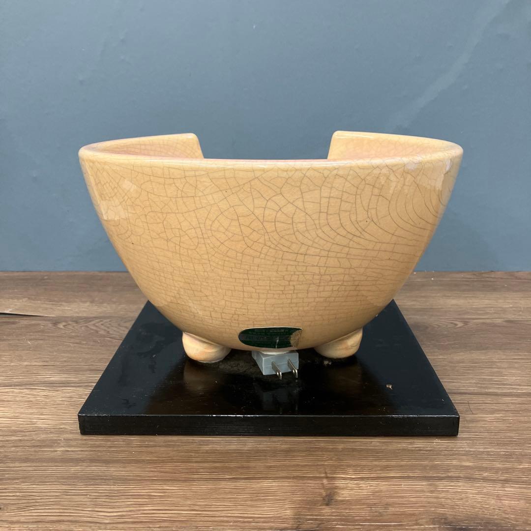 C-4 昭和レトロ 茶道具 野々田商店 電熱式 風炉 100V 400W 陶器製