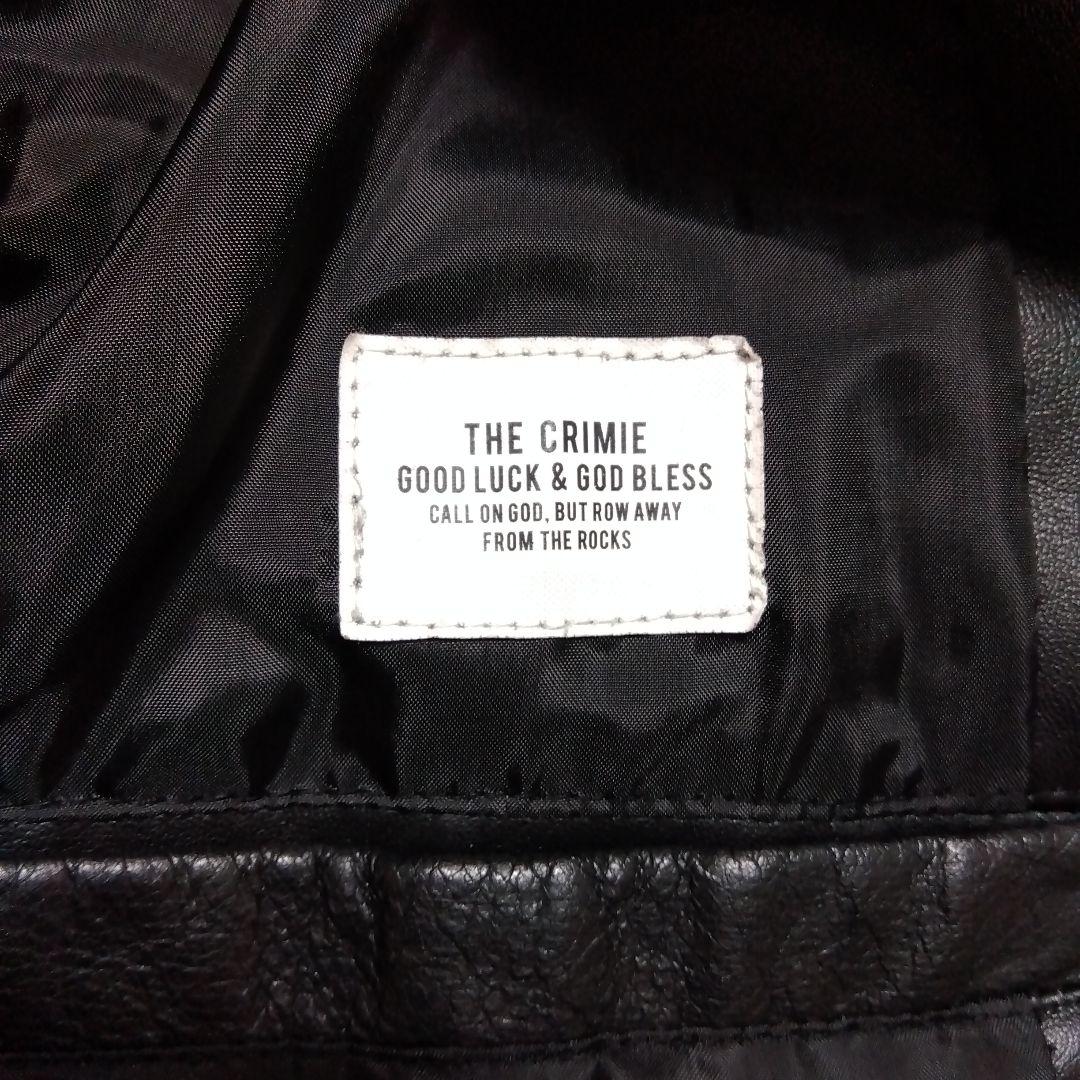 THE CRIMIE ブラックレザーシングルライダースジャケット M　美品