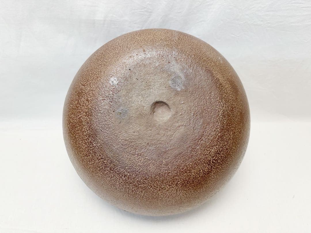 ほぼ未使用 茶道具 釜師 佐藤 浄清造 霰地紋 平丸釜 釜印 釜鐶付 栞 共箱