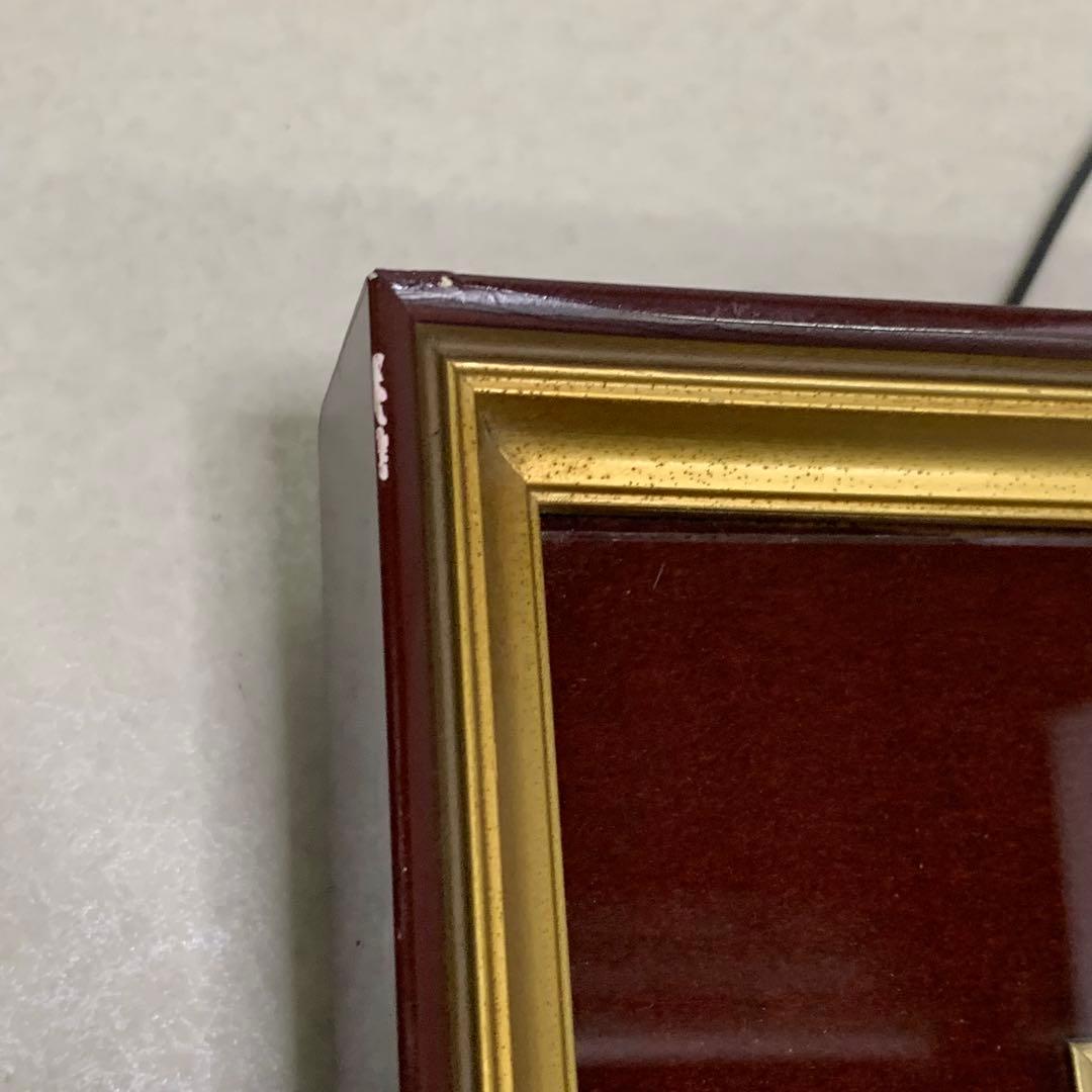 彫金 佐野光明 彫金画 富士　刻銘