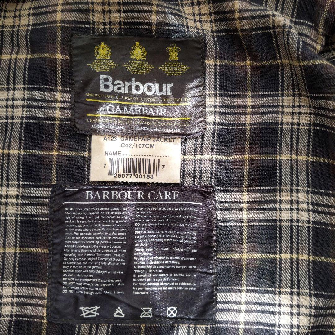 ◎Barbour・バブアー◎フード付き◎ビンテージ◎GAMEFAIR オイルド