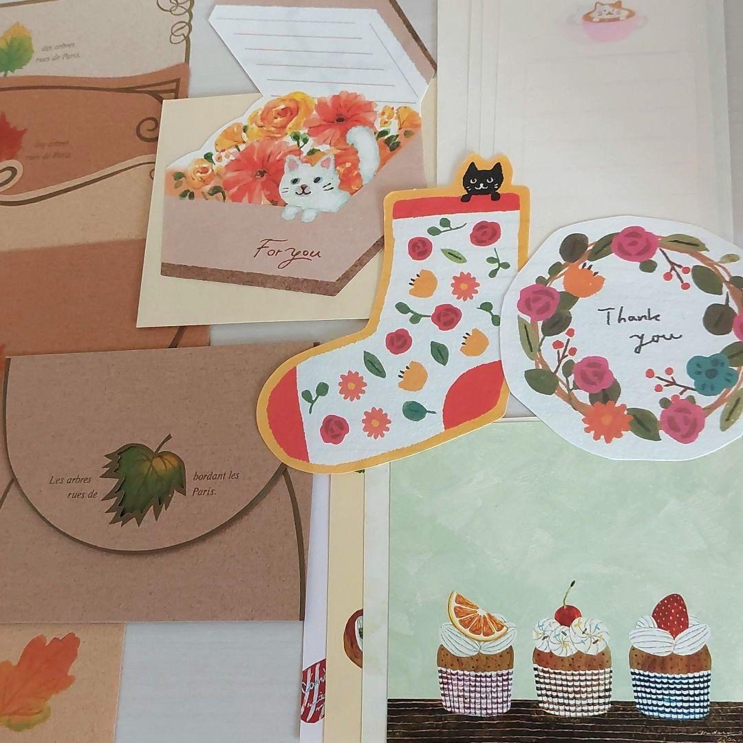 【おすそ分け】秋のほっこりお手紙セット