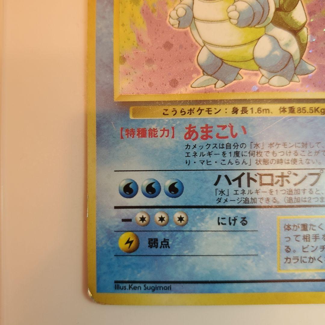 旧裏　ゼニガメ　カメール　カメックス 3枚セット　 No.009