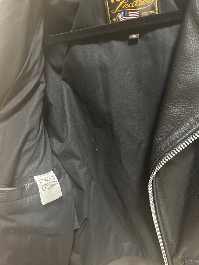 ジャケット・アウター VANSON CUSTOM LEATHER RIDERS JACKET