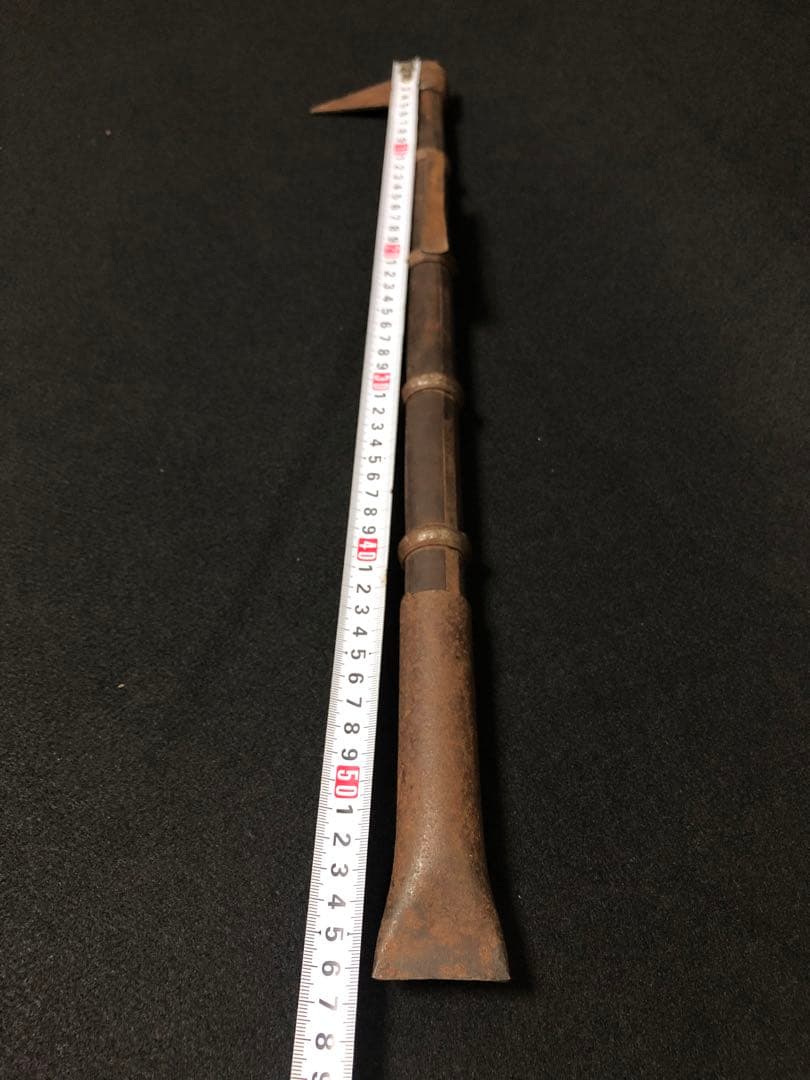 鳶口　町火消鳶口 江戸本歌　火消し道具 江戸古物 十手 武具 骨董 25LC