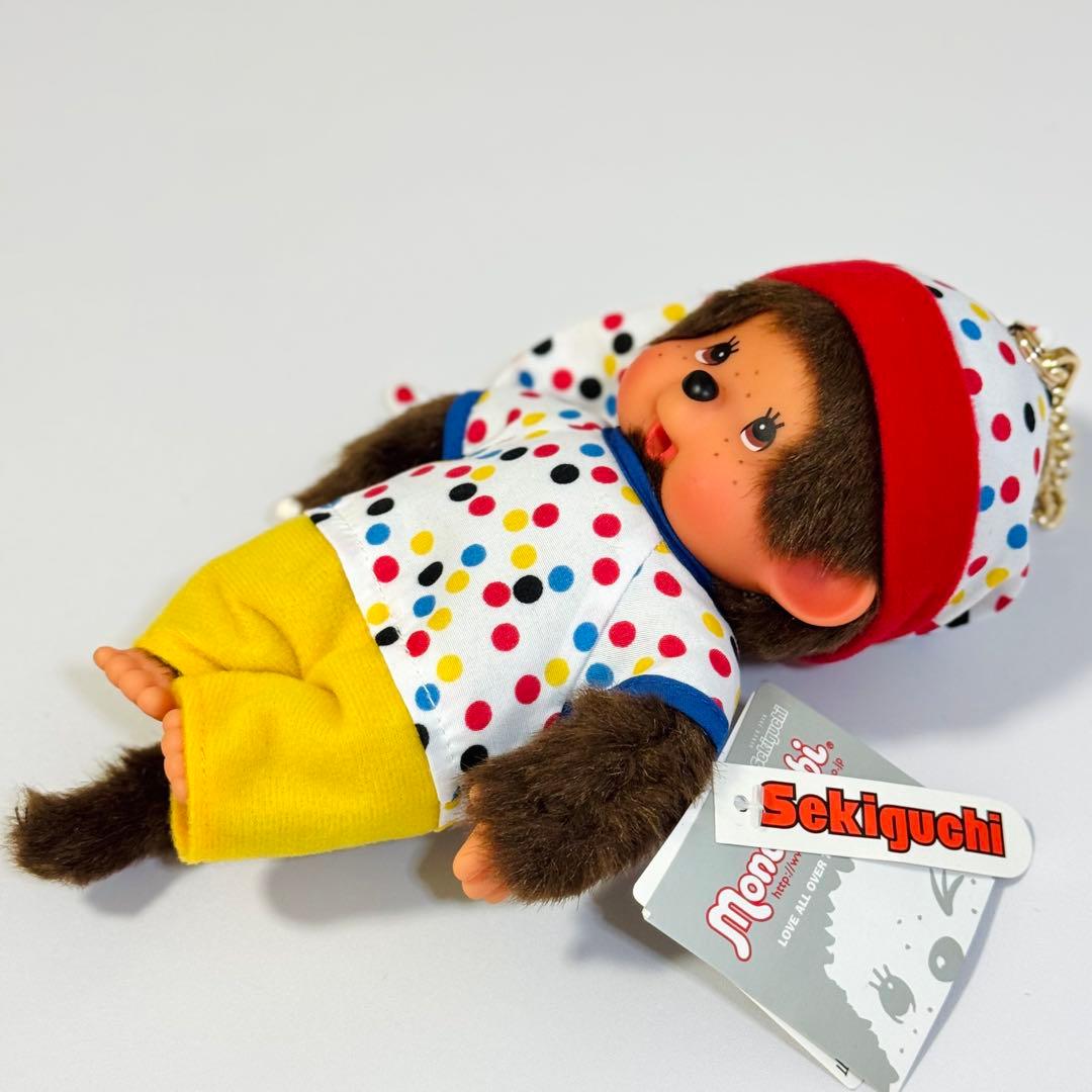 モンチッチ Sサイズ 男の子白Tシャツ＆パンツ キーチェーン付き