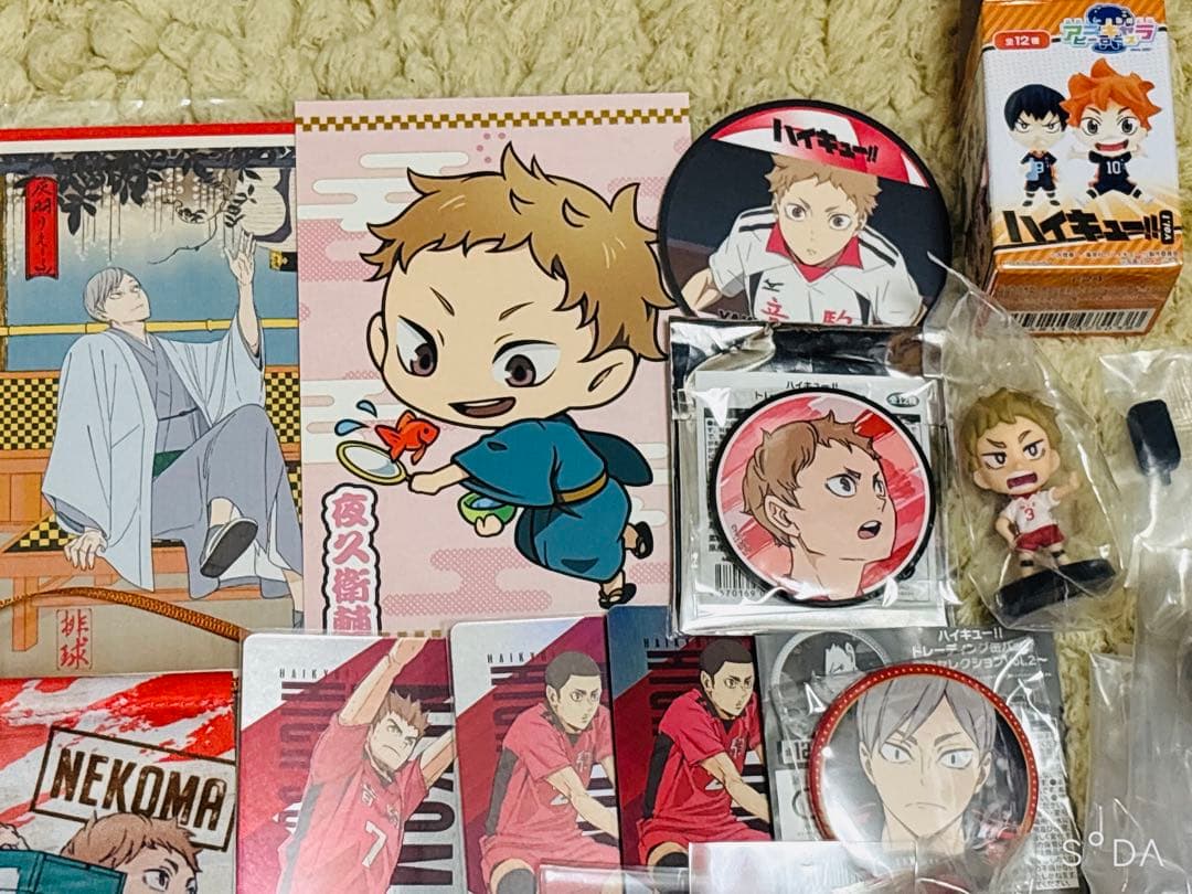 ハイキュー!! 音駒高校 グッズセット 29点 灰羽リエーフ 夜久衛輔 缶バッジ