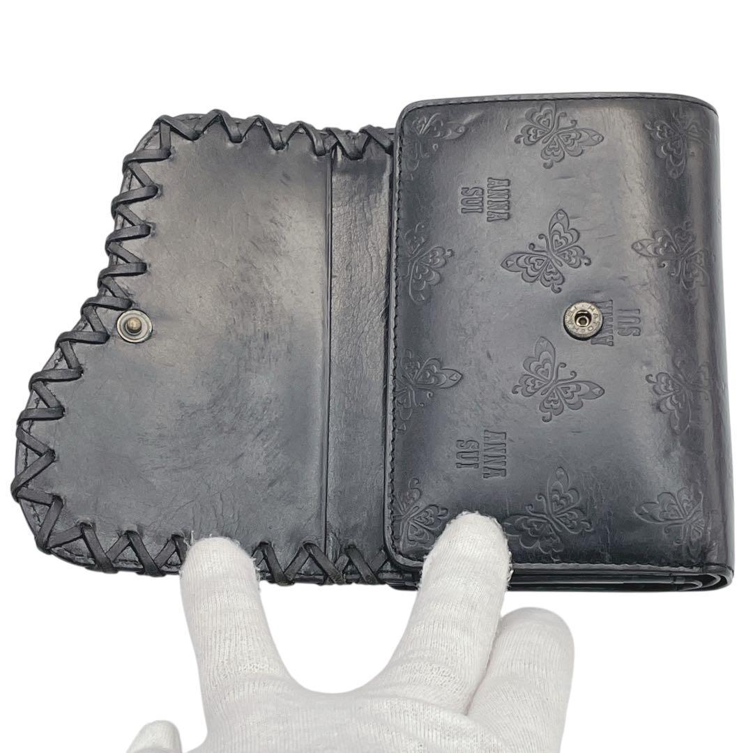 【廃盤品】ANNA SUI アンジェリーナ がま口 折り財布 バタフライ