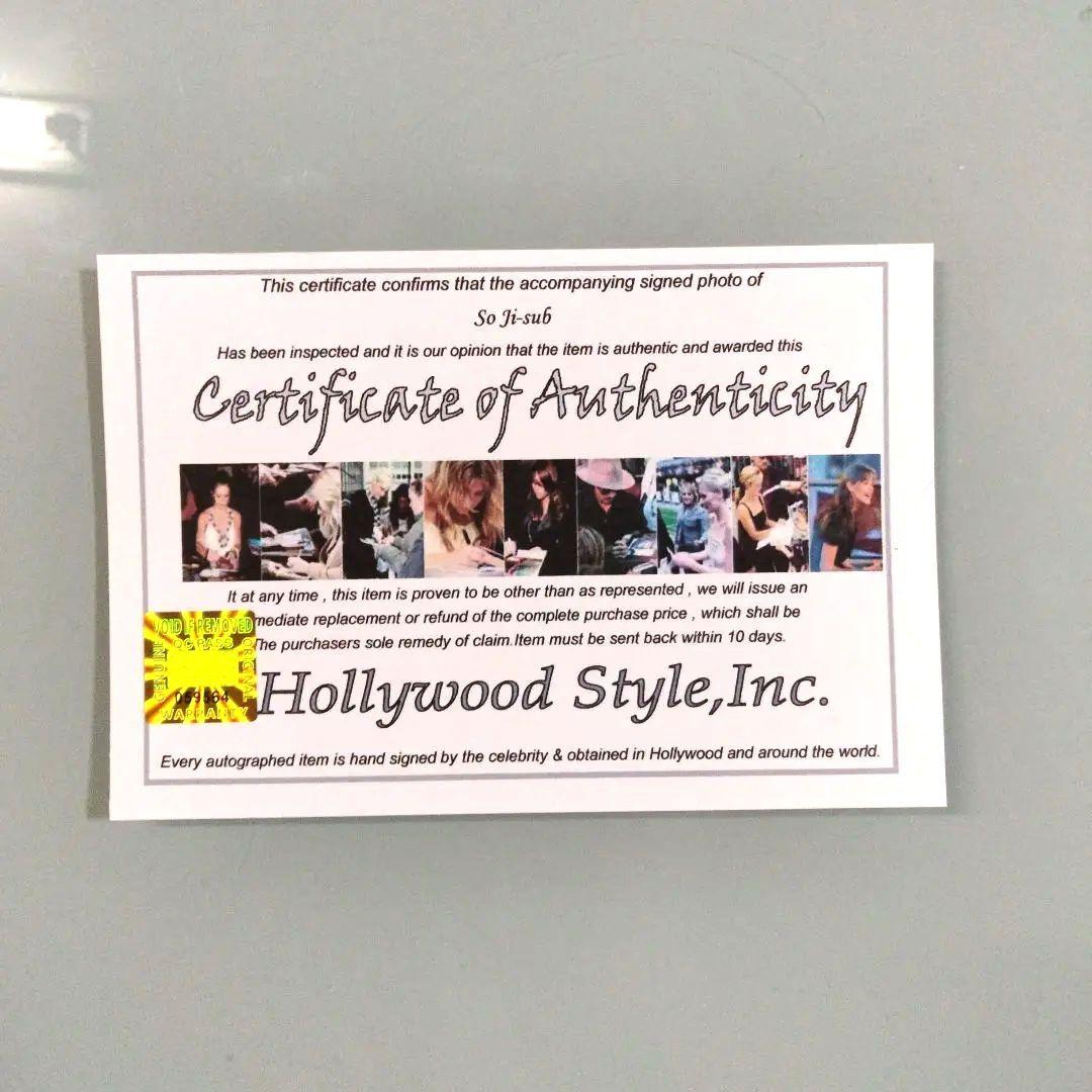 ソ・ジソブ直筆サイン入り2Lサイズ写真…So Ji-sub…ドクター弁護士…