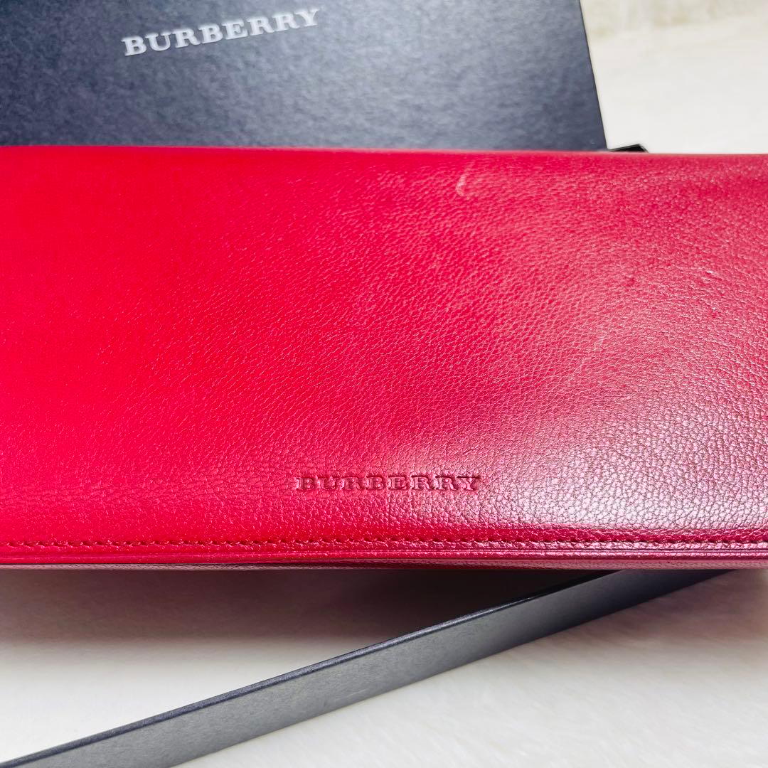 極美品　BURBERRY がま口　長財布　二つ折り　ノバチェック　おしゃれ