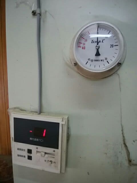 引取り プレハブ冷蔵庫 設定温度－5 ℃～＋15℃