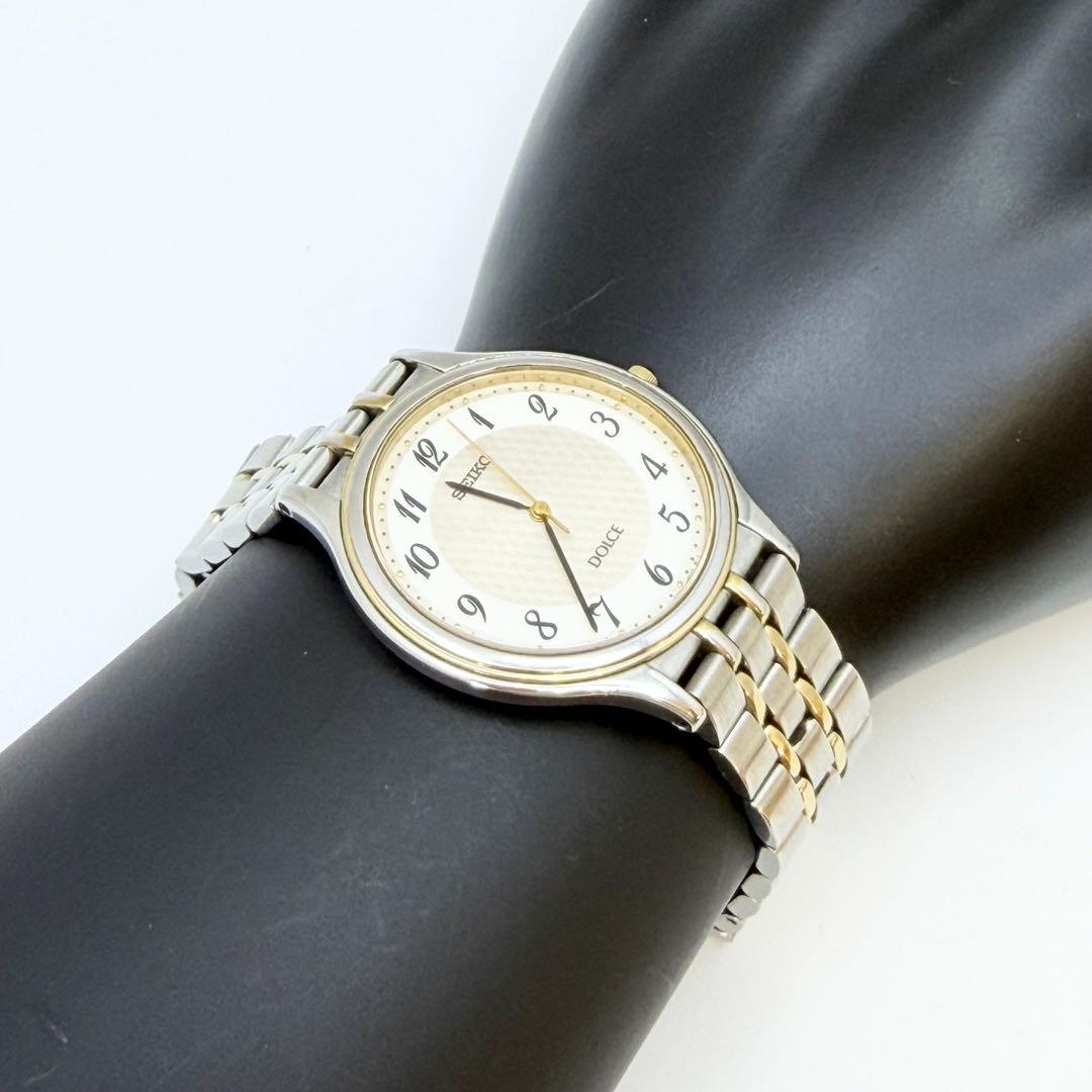 【稼働 新品電池】セイコー ドルチェ 8J41-8000 メンズ 腕時計