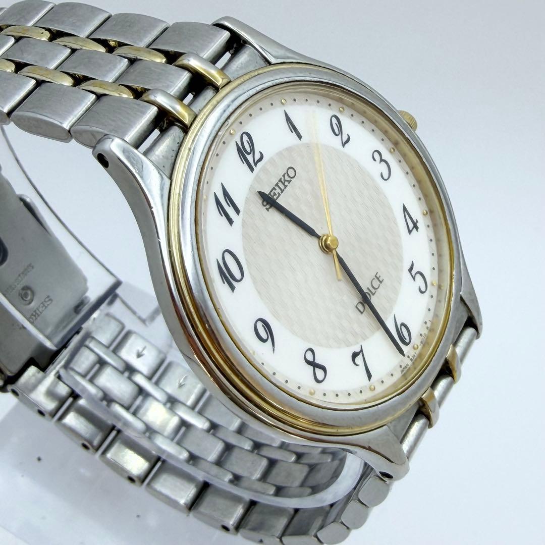 【稼働 新品電池】セイコー ドルチェ 8J41-8000 メンズ 腕時計