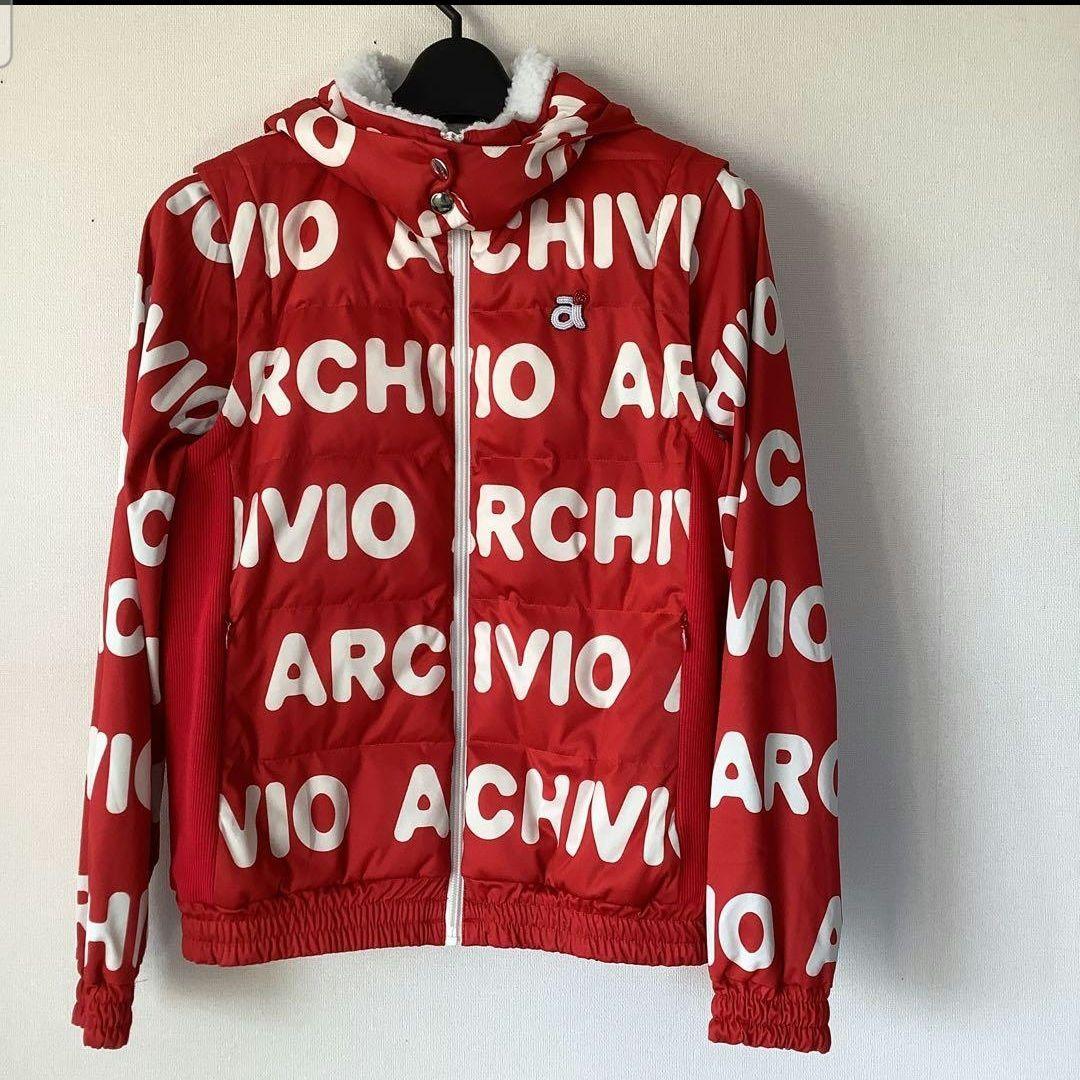 archivio ダウンレディース　ロゴジャケット　中わたS