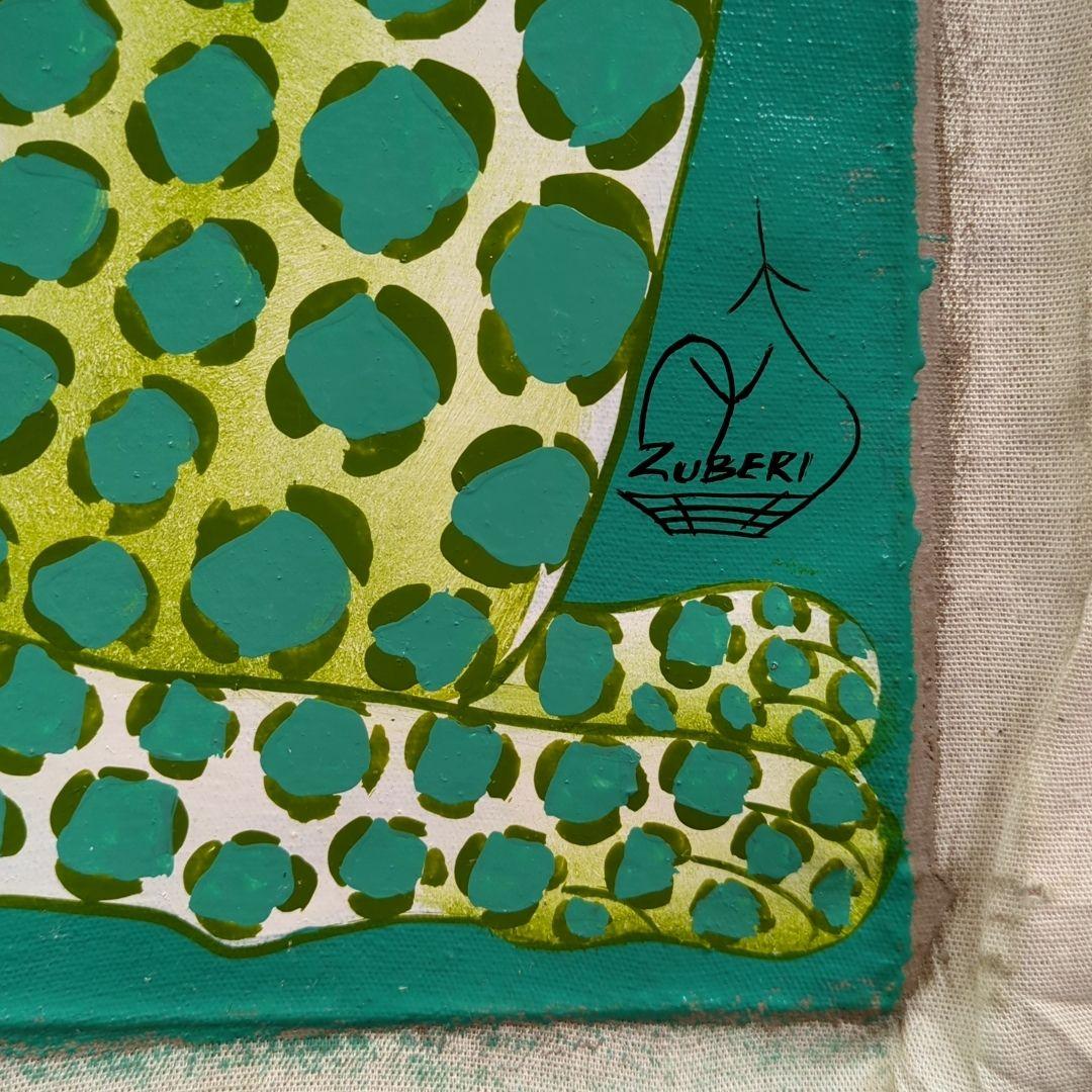 『 Green Leopard fam 』by Zuberi 60*60cm